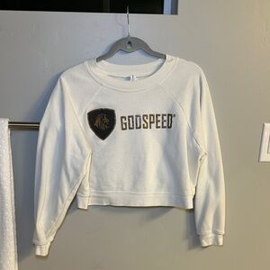 Women's Cream Sweater Cropped